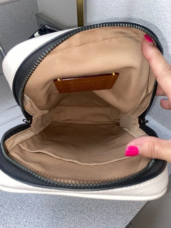 Coach Sullivan Pack Leather Sling Bag Chalk Multi Chest Crossbody Unisex NWOT - Picture 10 of 13